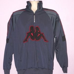 Kappa Men's 1/4 Zip Pullover Size: Medium - Gray
